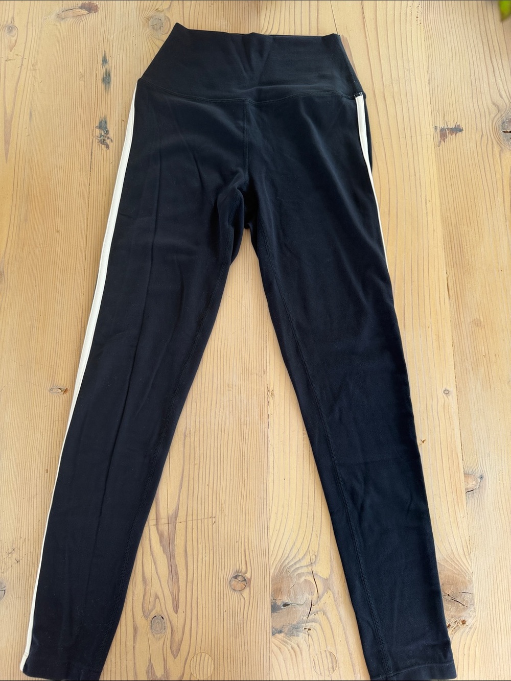 Splits59 High Waist Legging Navy White Stripe (Size S)